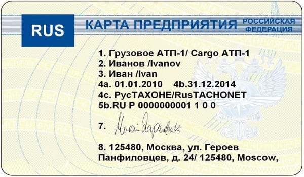 карта предприятия